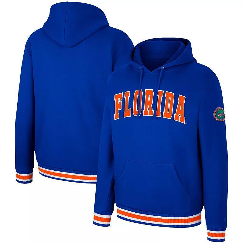 Mens Colosseum Crimson Oklahoma Sooners Varsity Arch Pullover Hoodie Product Image