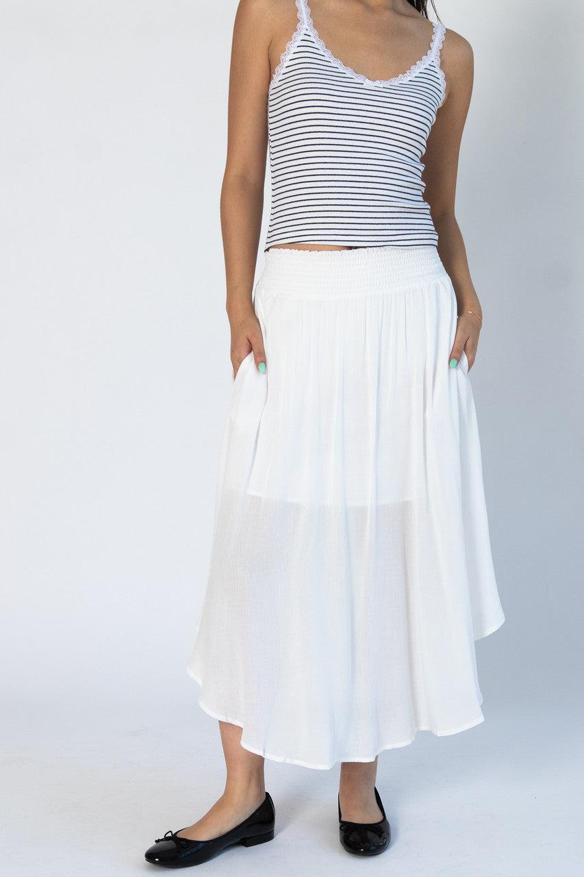 Asymmetric Hem Maxi Skirt Product Image