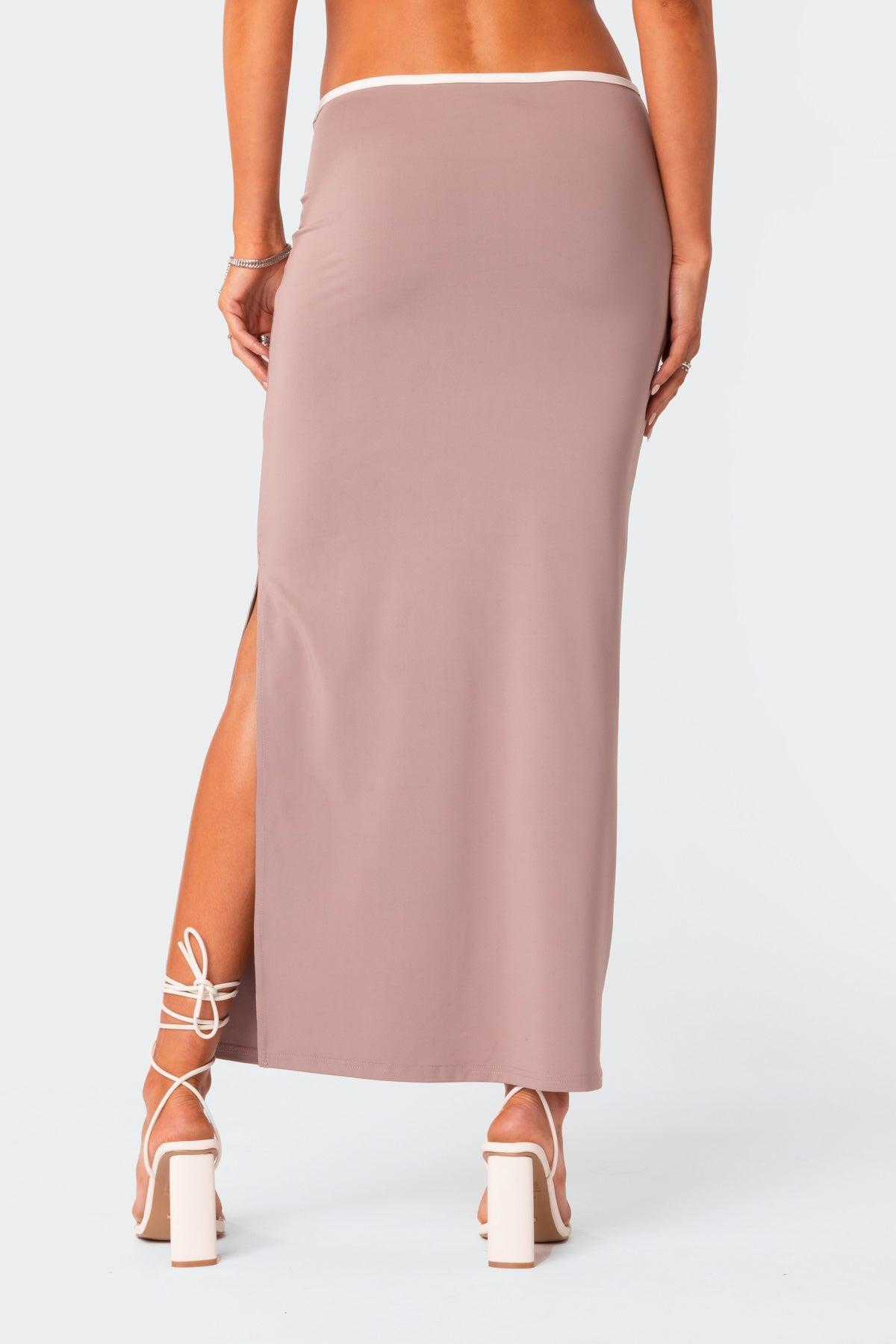 Nadia Side Slitted Maxi Skirt Product Image