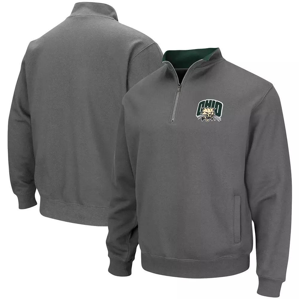 Men's Colosseum Charcoal Ohio Bobcats Tortugas Logo Quarter-Zip Jacket, Size: Small, Ohu Charco Product Image