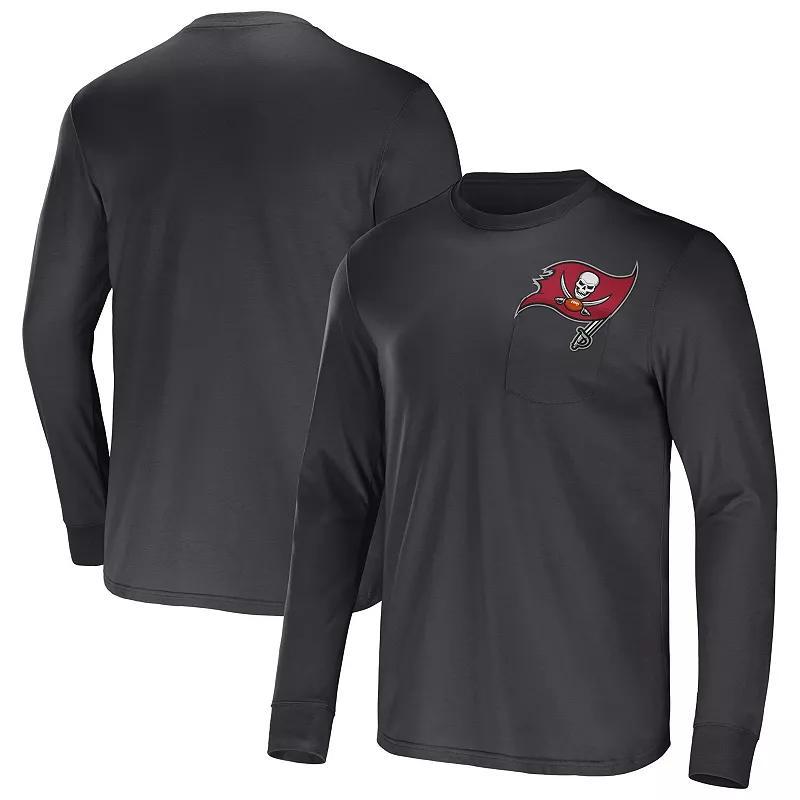 Men's NFL x Darius Rucker Collection by Fanatics Navy Tennessee Titans Team Long Sleeve Pocket T-Shirt, Size: 3XL, Blue Product Image