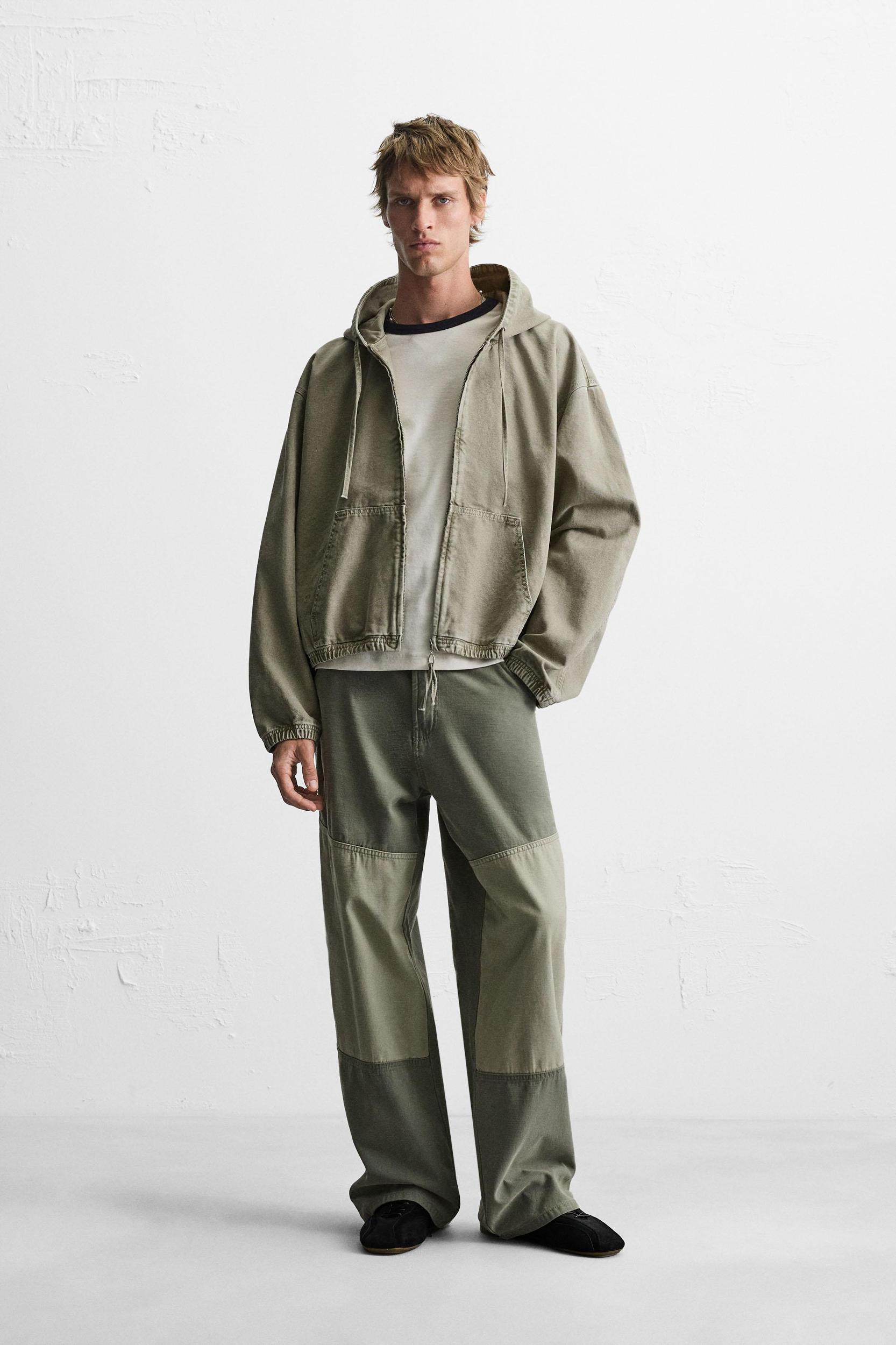 WASHED HOODED JACKET Product Image
