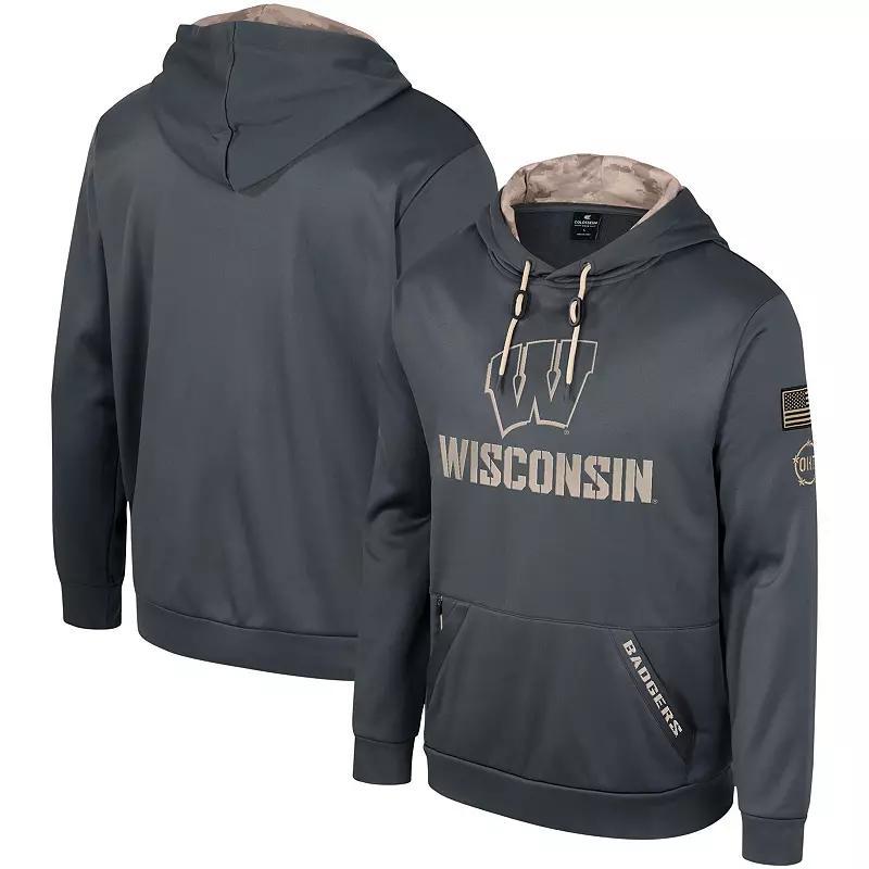Men's Colosseum Charcoal Alabama Crimson Tide OHT Military Appreciation Pullover Hoodie, Size: Large Product Image