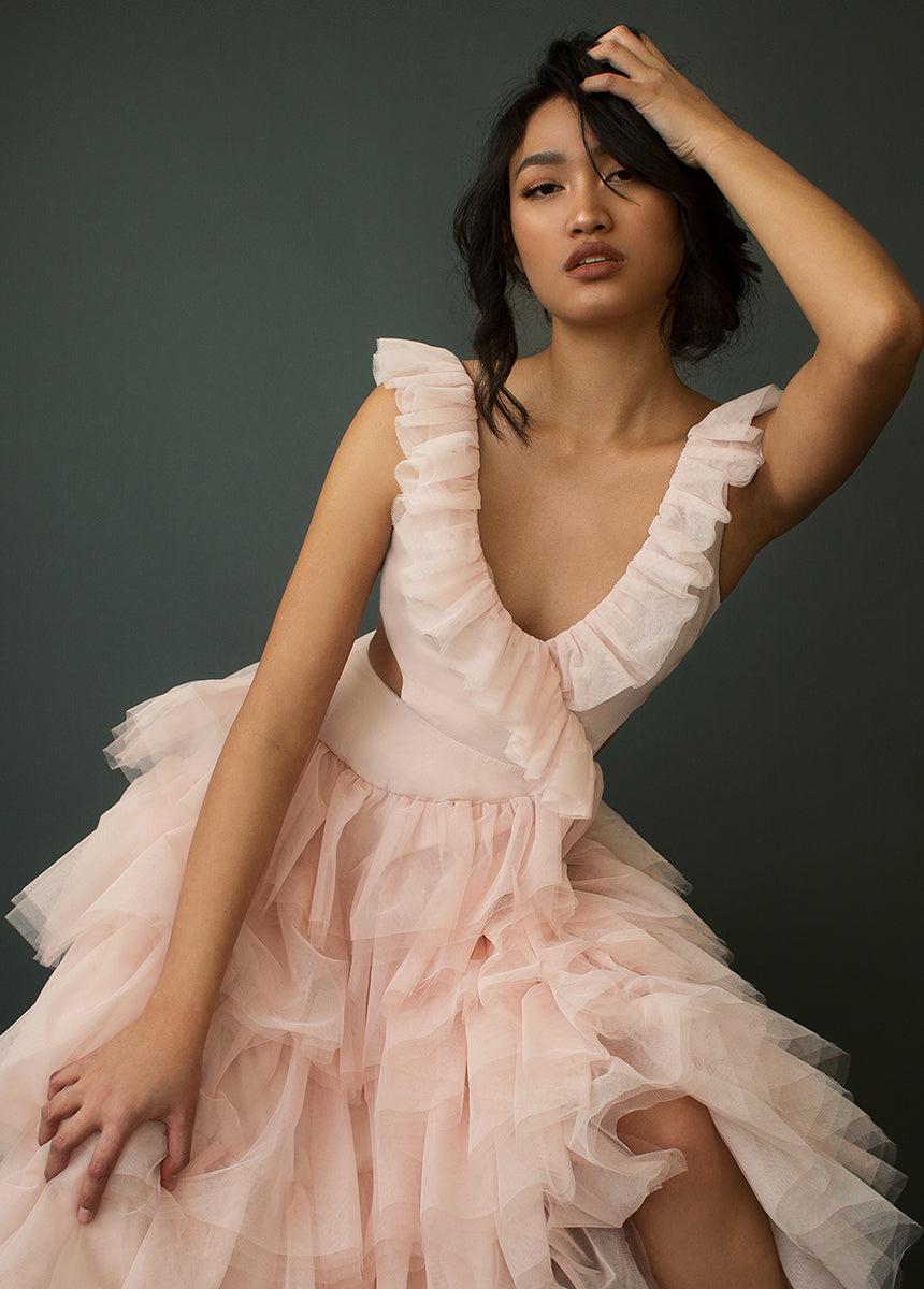 Adrienne Impact Dress in Blush Female Product Image