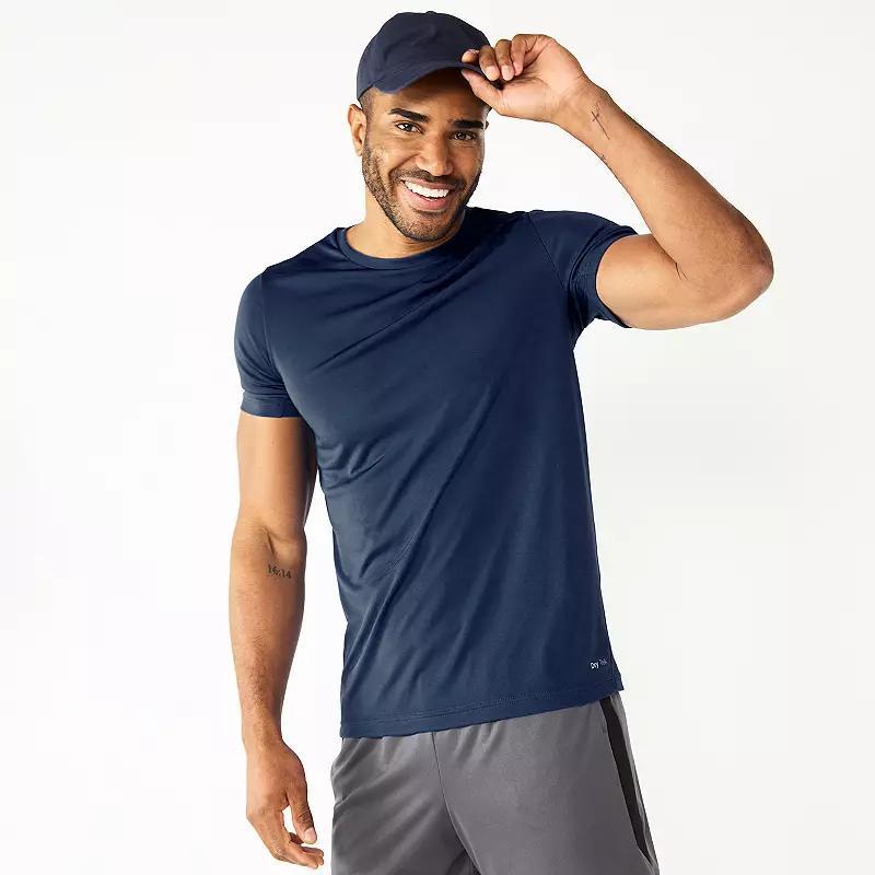 Men's Tek Gear® Dry Tek Tee, Size: XXL, Dark Blue Product Image