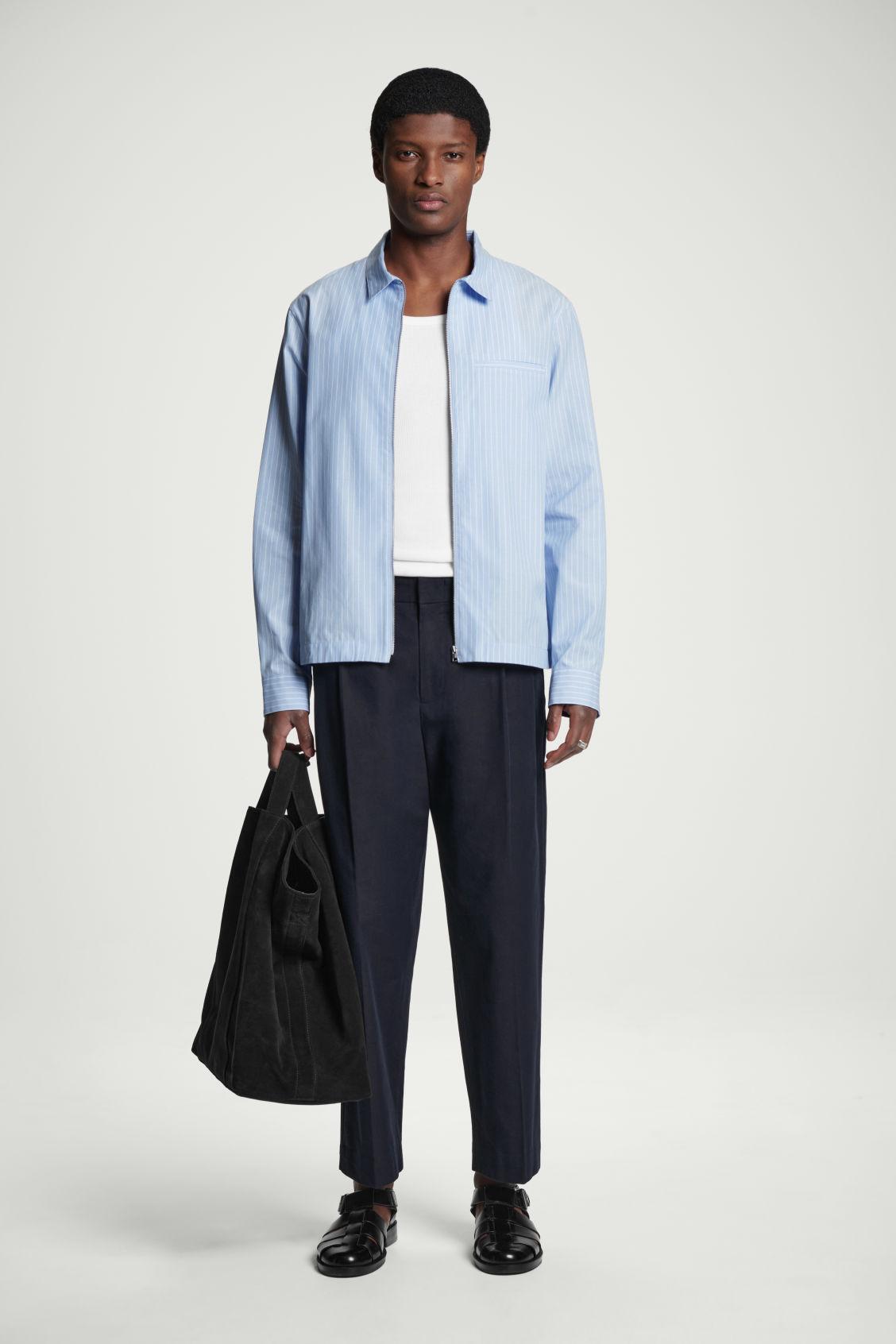 ZIPPED TWILL SHIRT Product Image