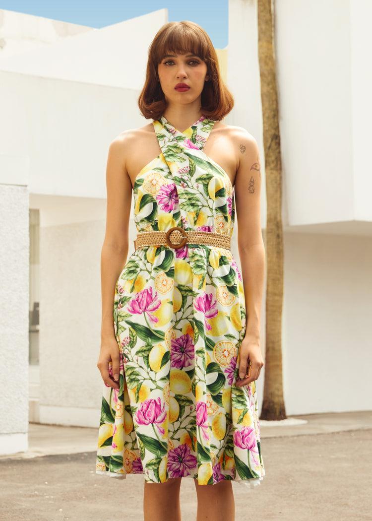 The Citrus Grove Getaway Dress Product Image