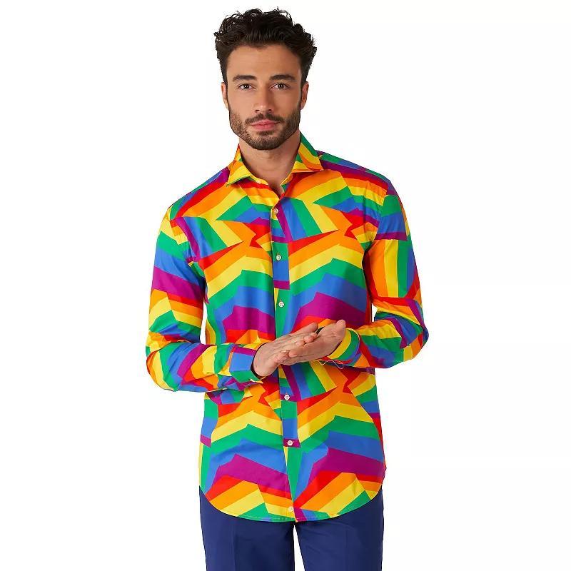 Men's OppoSuits Button-Down Dress Shirt, Size: XS, King Of Clubs Product Image