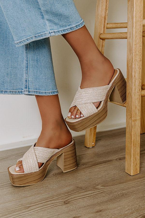 The Elsa Raffia Heel Product Image