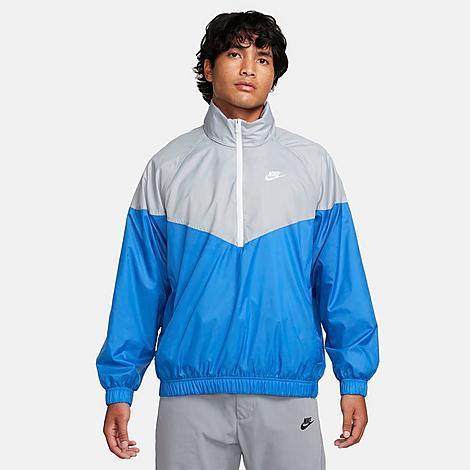 NIKE Men's Sportswear Windrunner Lined Anorak In Black,white Product Image