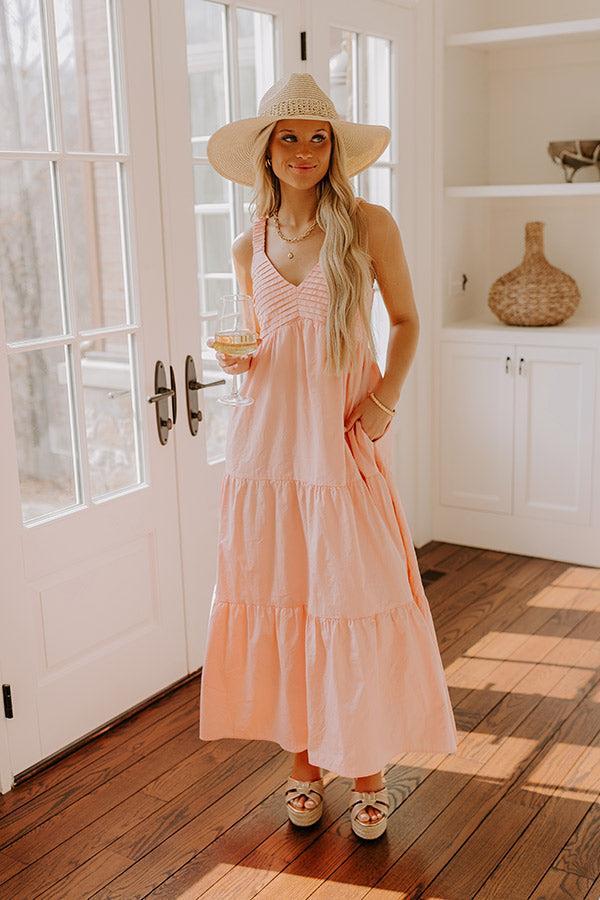 Sunny Horizon Maxi Dress in Blooming Dahlia Product Image