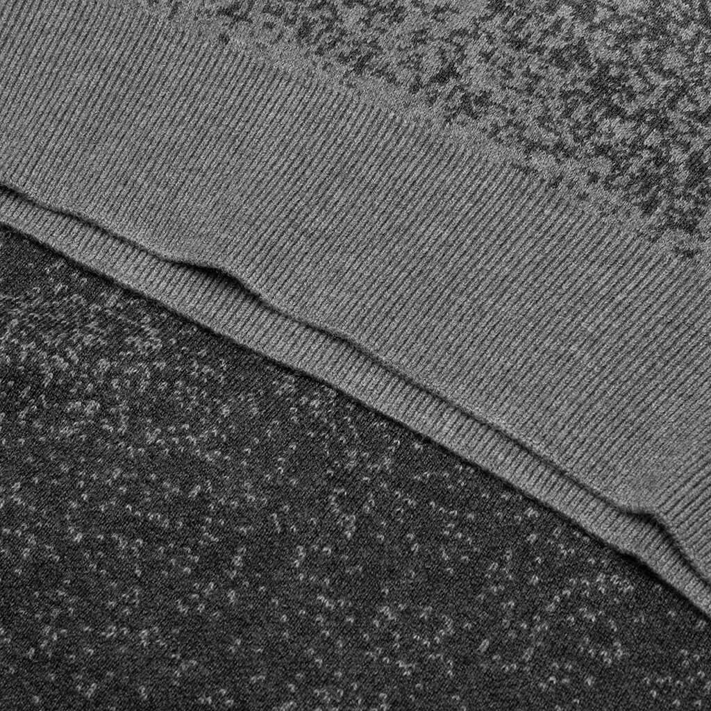 Knitted Gradient Vest - Black/Grey Male Product Image