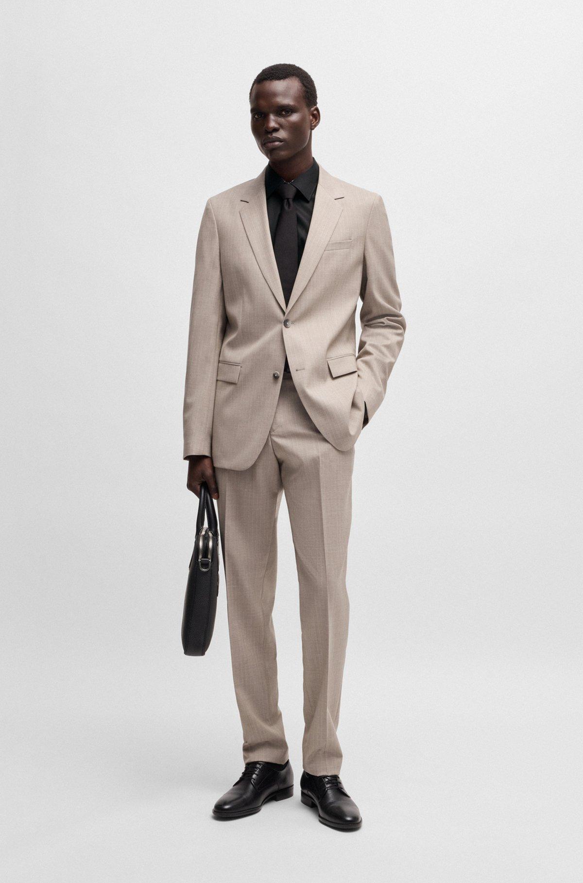 Slim-fit shirt in easy-iron cotton poplin Product Image