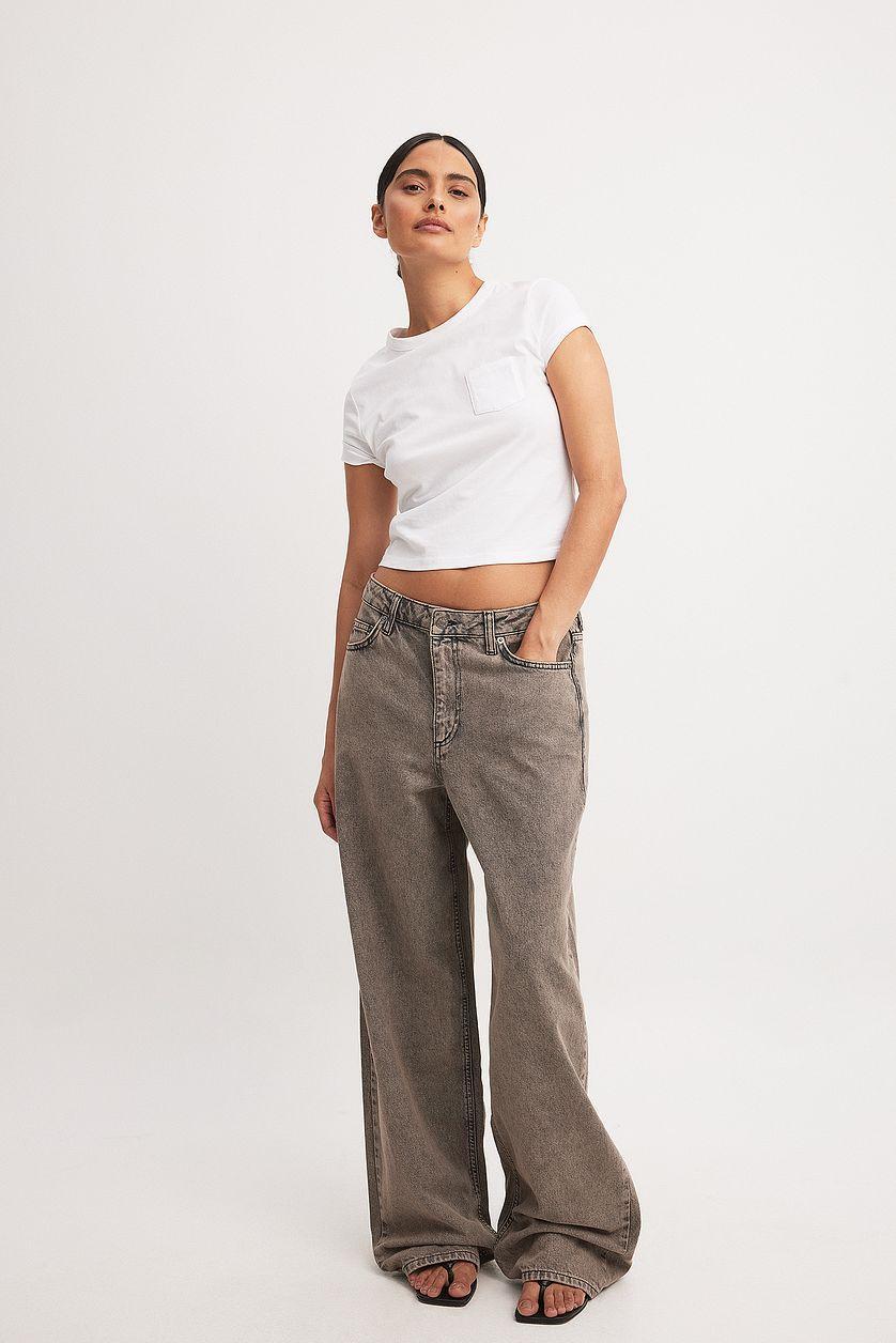 Loose Low Waist Long Jeans Product Image
