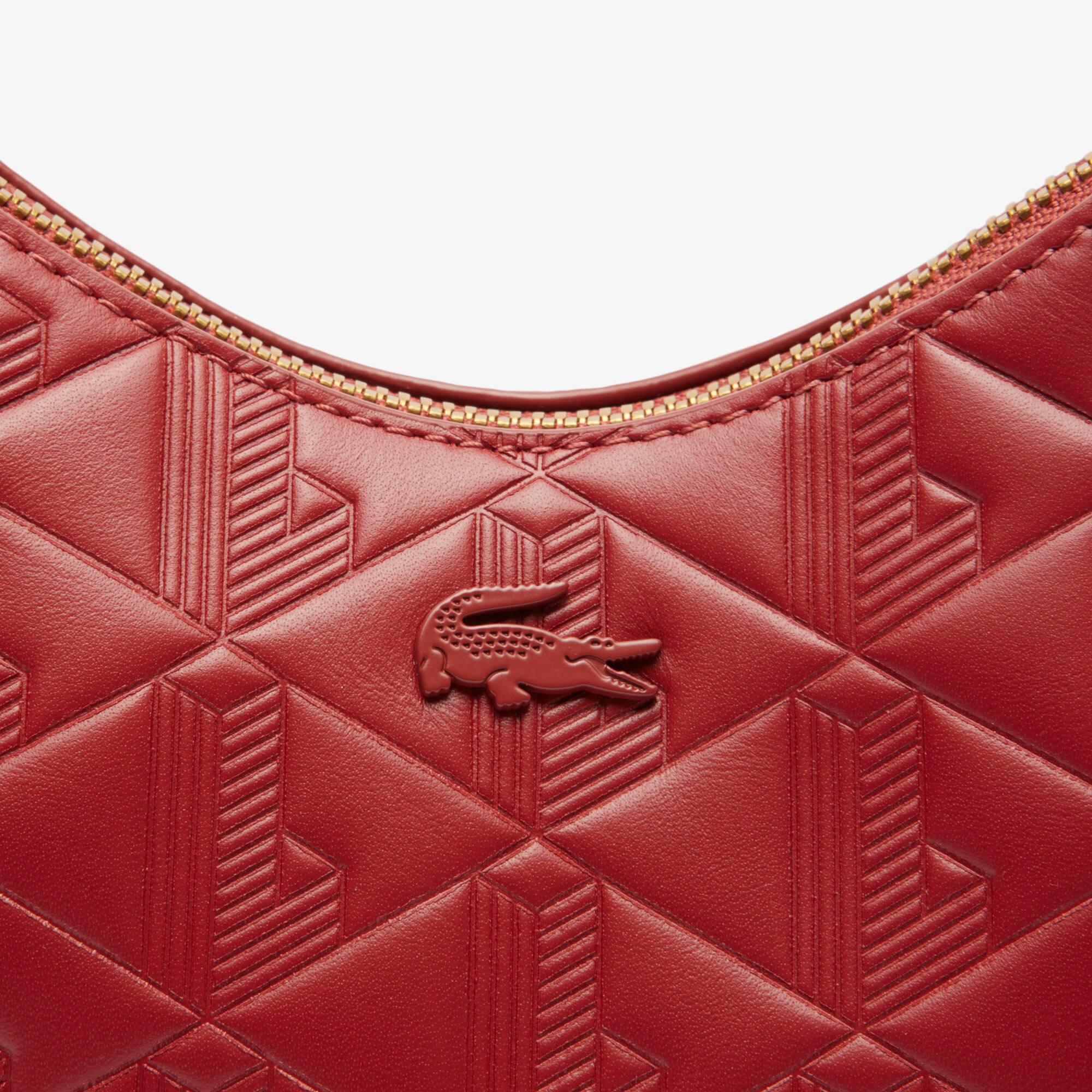 Maheki Embossed Leather Half Moon Purse Product Image