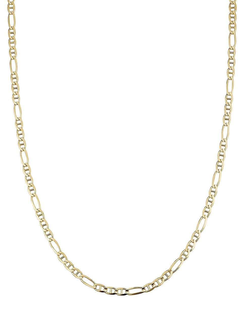 Mens 14K Yellow Solid Gold Figarucci Chain Product Image