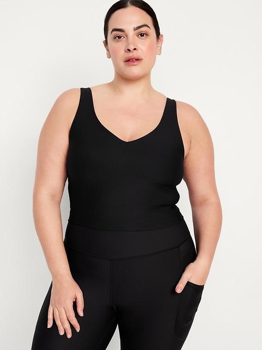 Light Support PowerSoft Ribbed Longline Sports Bra Product Image