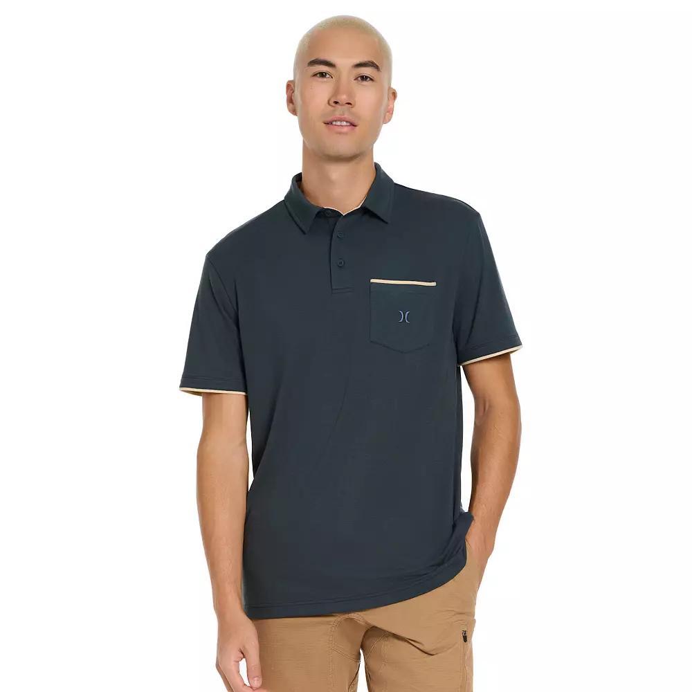 Men's Hurley Pique Polo, Size: Small, Iron Ore Product Image