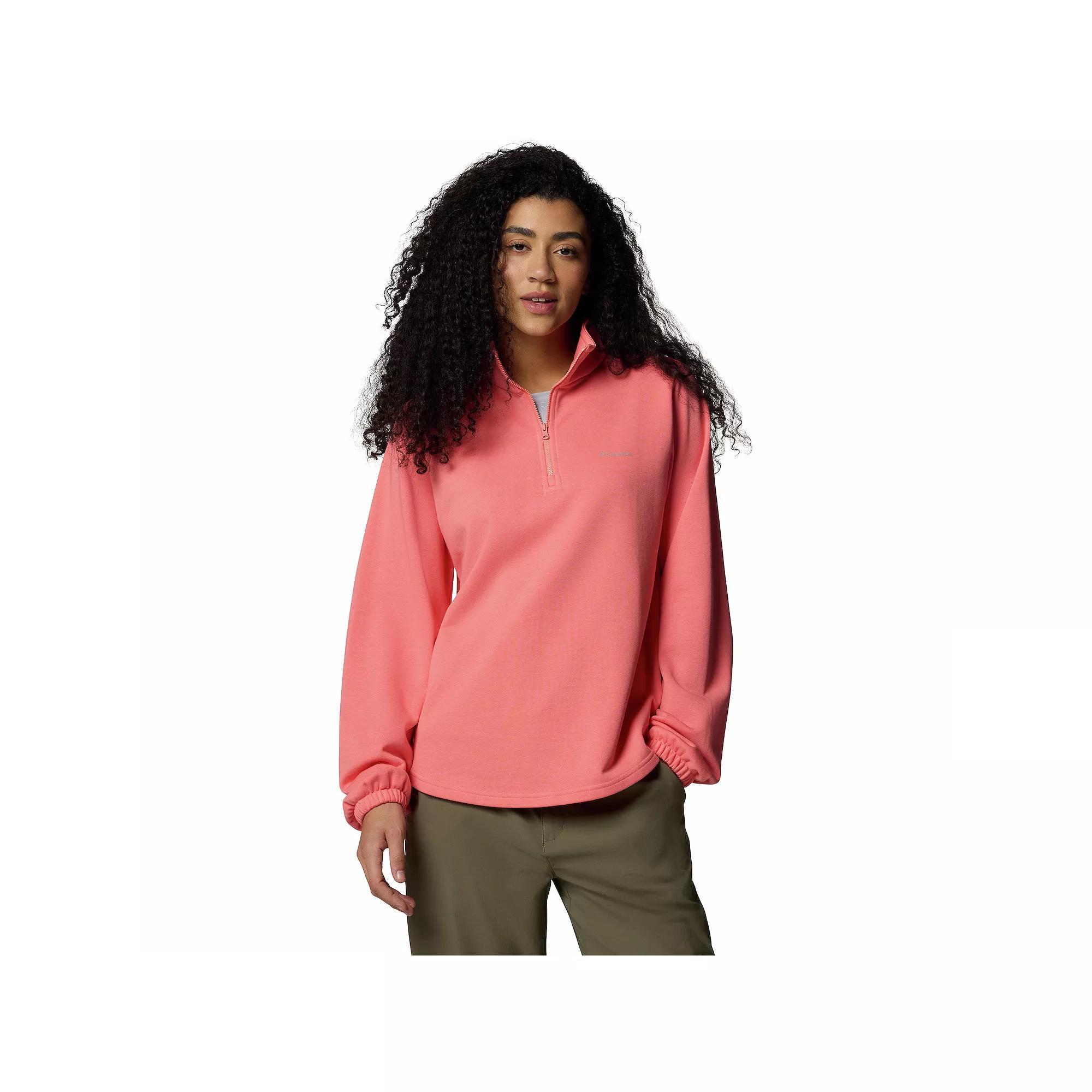 Columbia Women's Columbia Trek French Terry Half Zip Pullover- Product Image