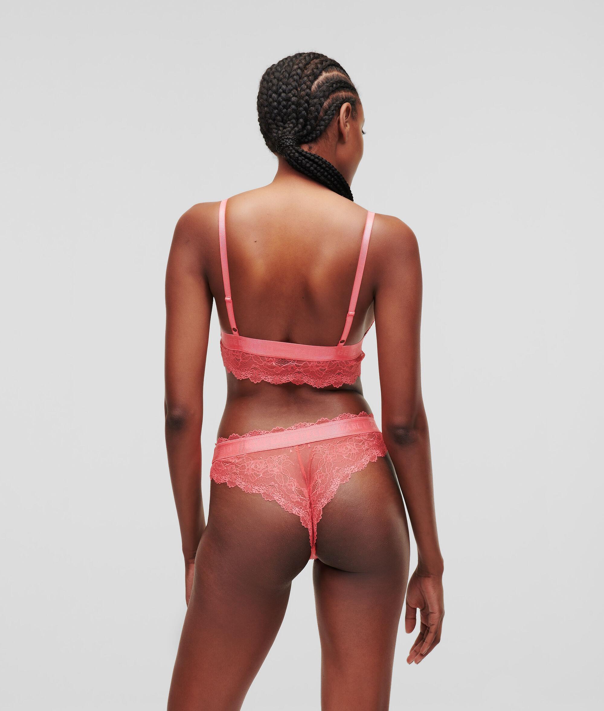 PADDED LONGLINE LACE BRA Product Image