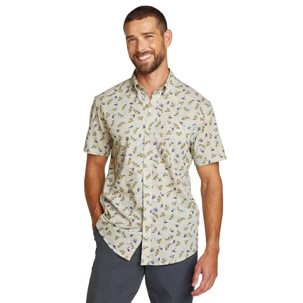Big & Tall Eddie Bauer Short Sleeve Baja Shirt, Men's, Size: 3XB, Pumice Product Image
