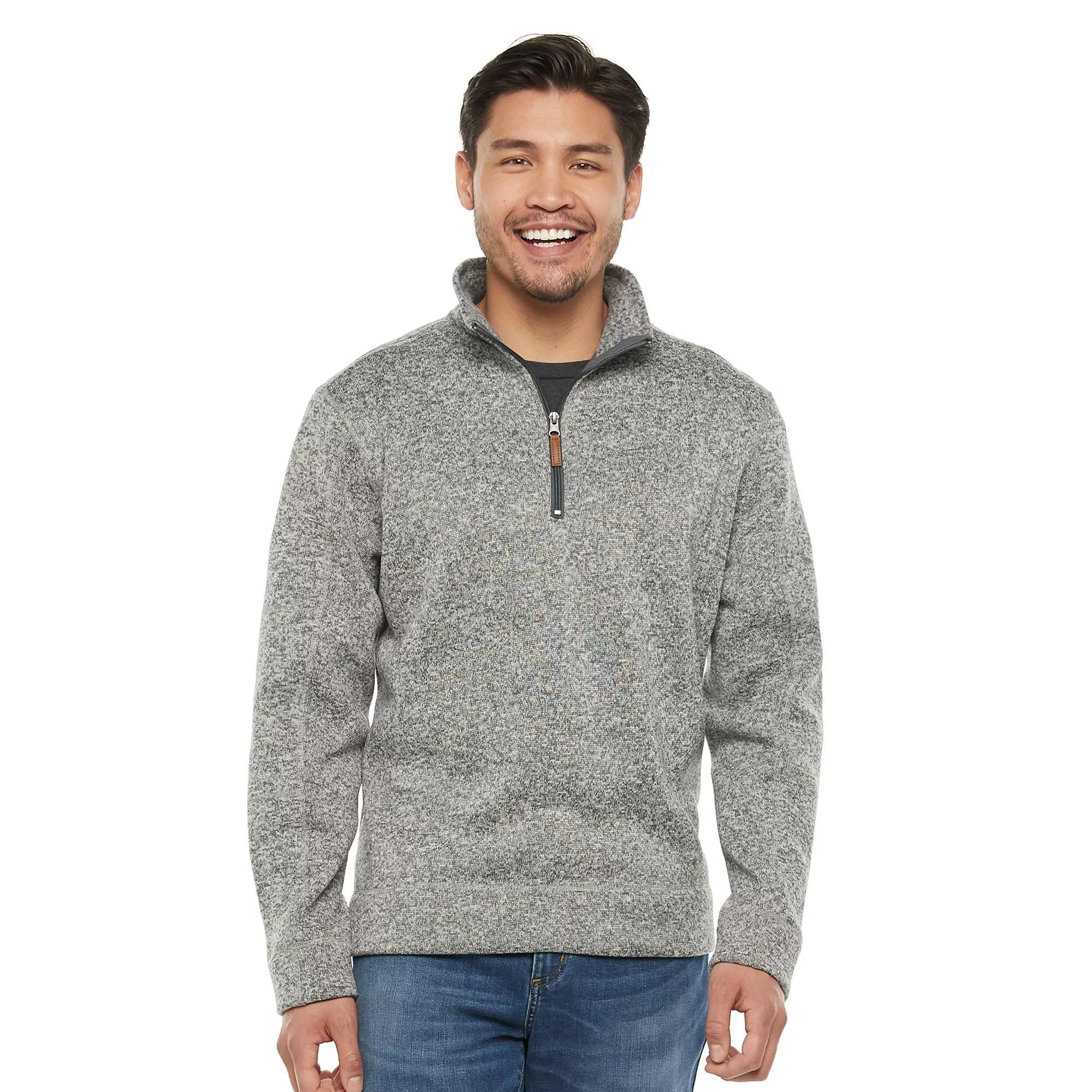 Men's Victory Outfitters Fleece Quarter-Zip Pullover, Size: Medium, Red Product Image