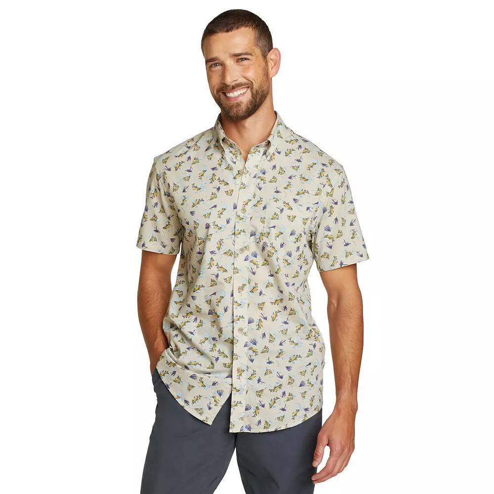 Big & Tall Eddie Bauer Short Sleeve Baja Shirt, Men's, Size: 3XB, Pumice Product Image
