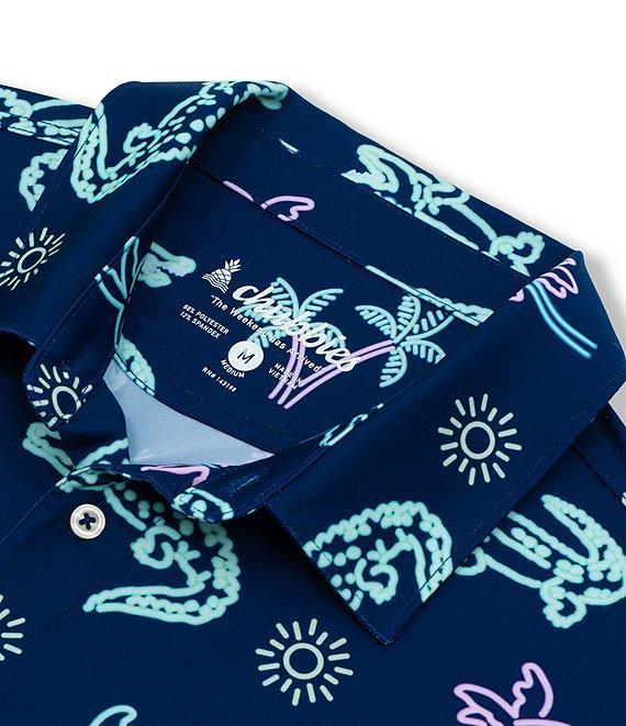 Chubbies Dino Delight Short Sleeve Performance Family Matching Polo Shirt Product Image