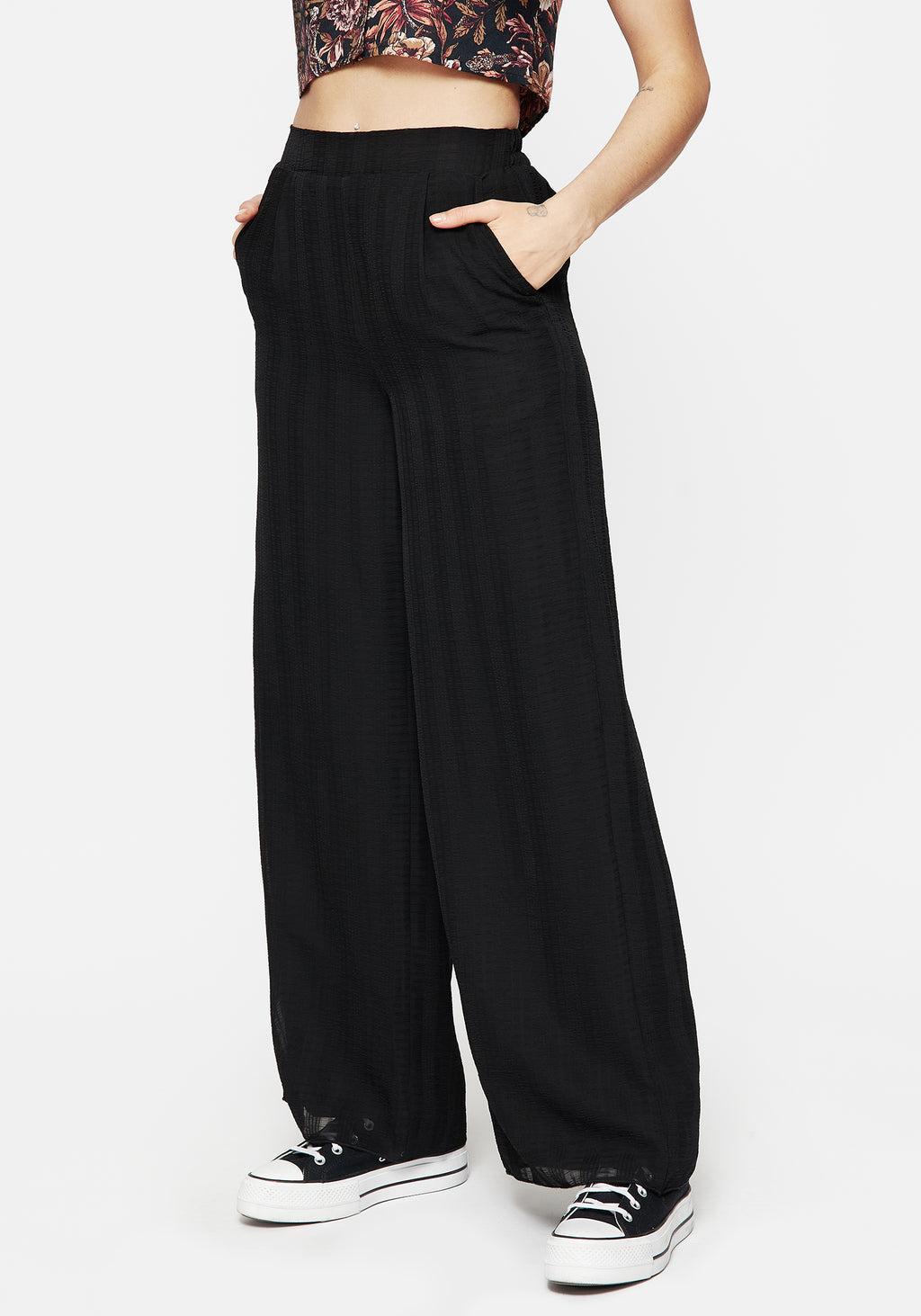 Tabitha Wide Leg Check Trousers Product Image