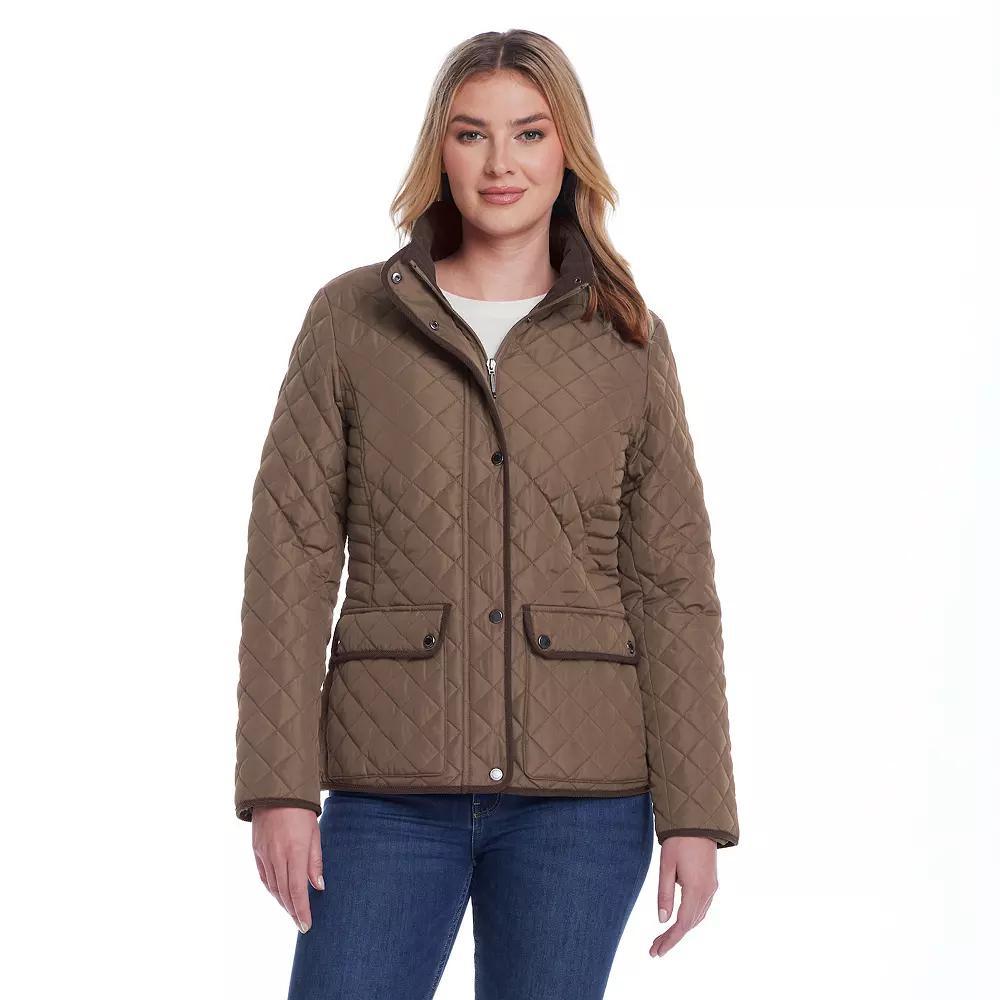 Women's Weathercast Quilted Barn Jacket, Size: Large, Red Pepper Product Image