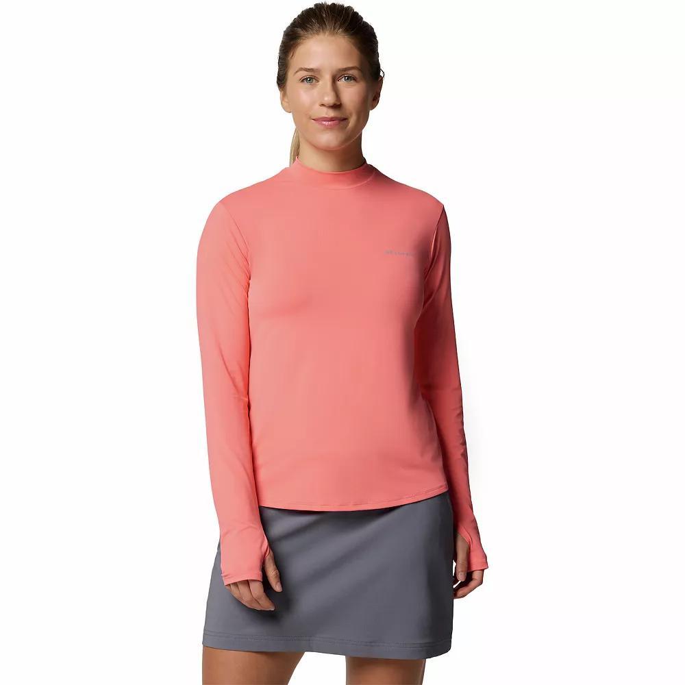 Women's Columbia Chill River UPF 50 Long Sleeve Mock Neck Shirt, Size: Small, Blue Product Image
