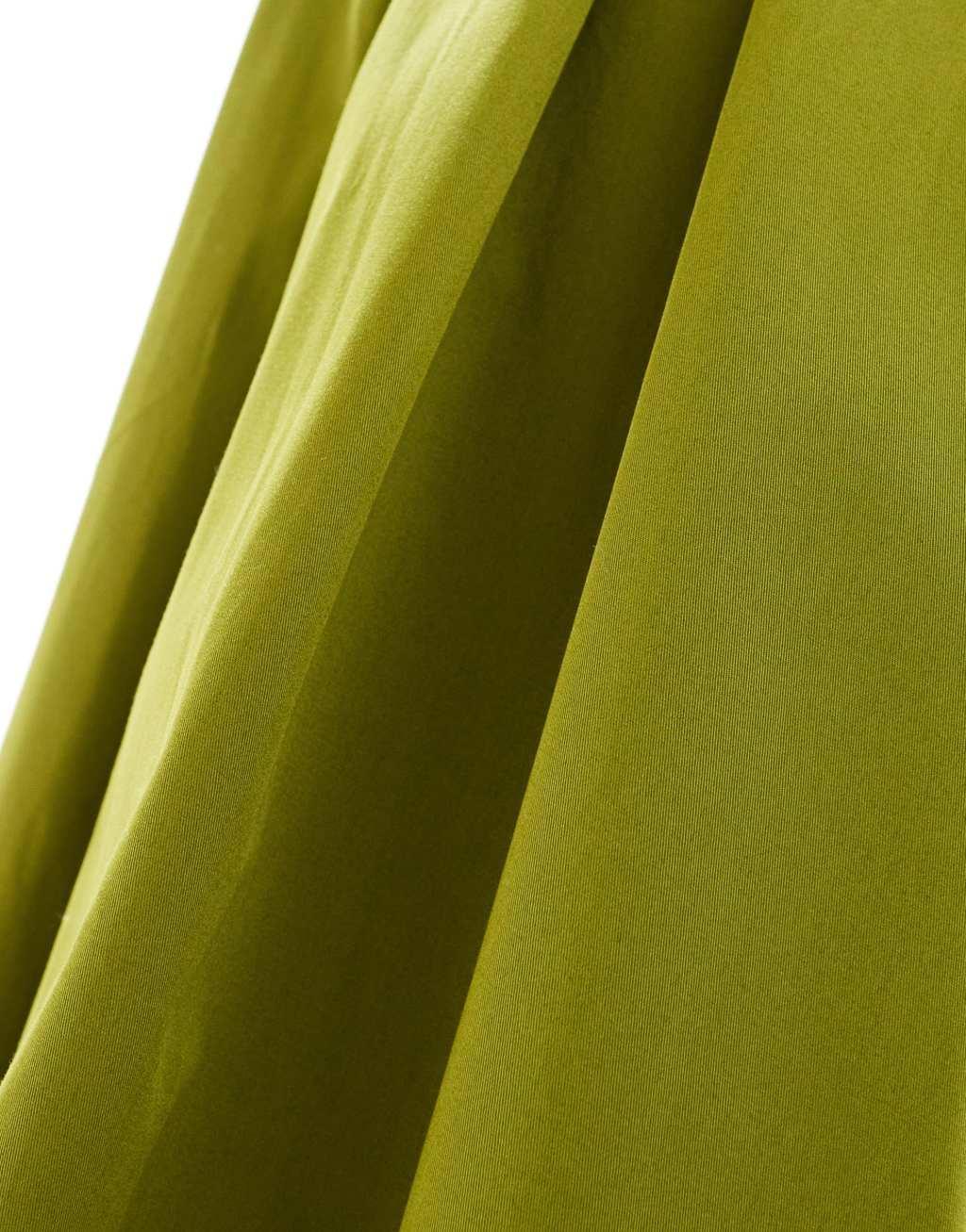 ASOS DESIGN box pleat cotton volume midi skirt Product Image