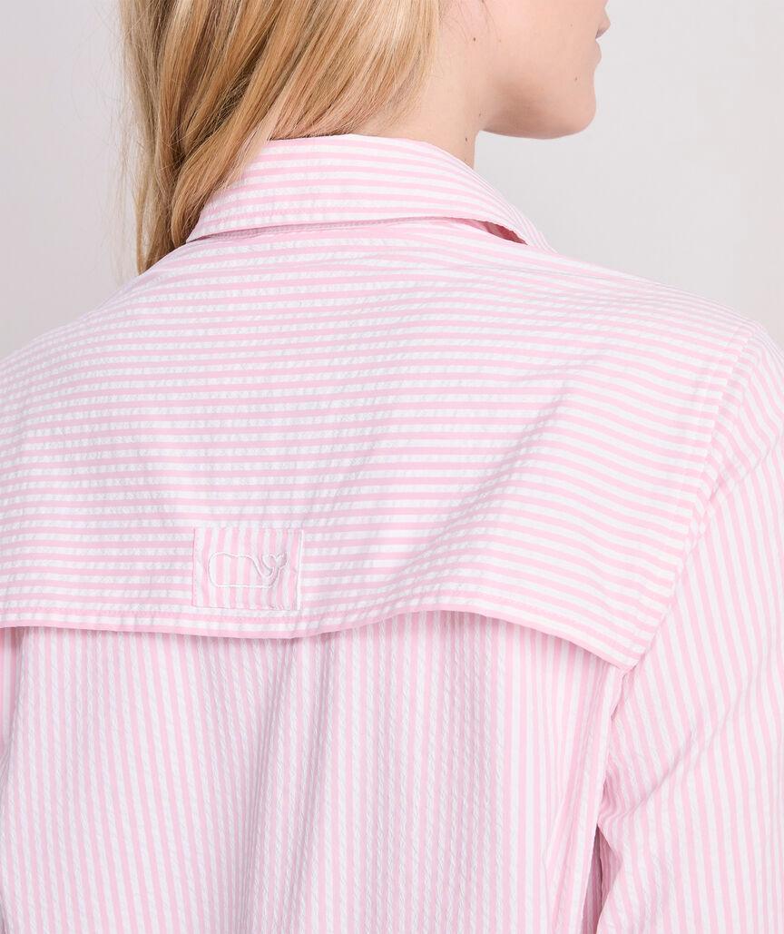 Harbor Seersucker Shirt Cover-Up Product Image