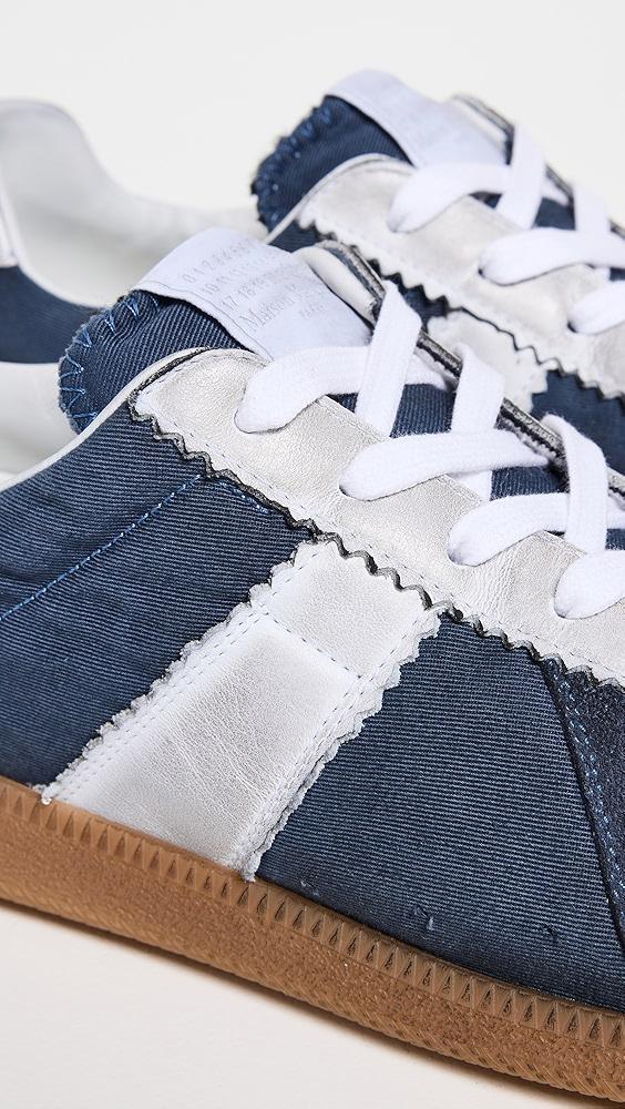 Maison Margiela Distressed Mixed Materials Replica Sneakers | Shopbop Product Image