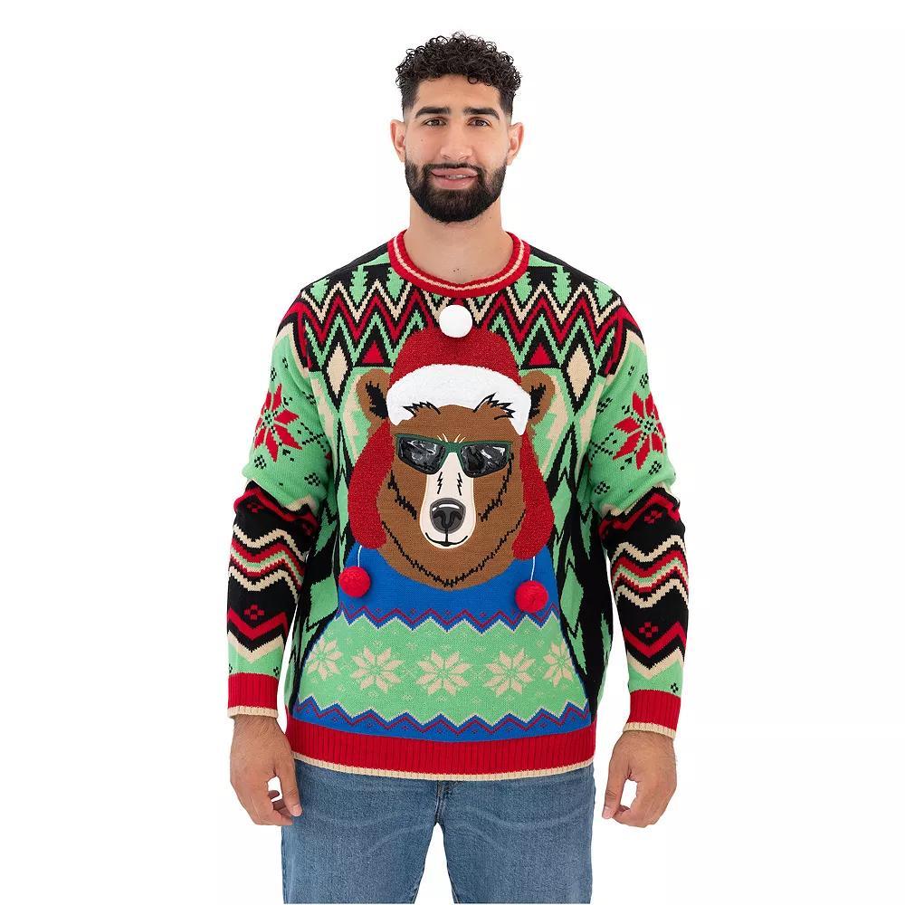 Big & Tall Celebrate Together™ Beary Merry Christmas Ugly Sweater, Men's, Size: 3XB, Winter Wonderland Bear Product Image
