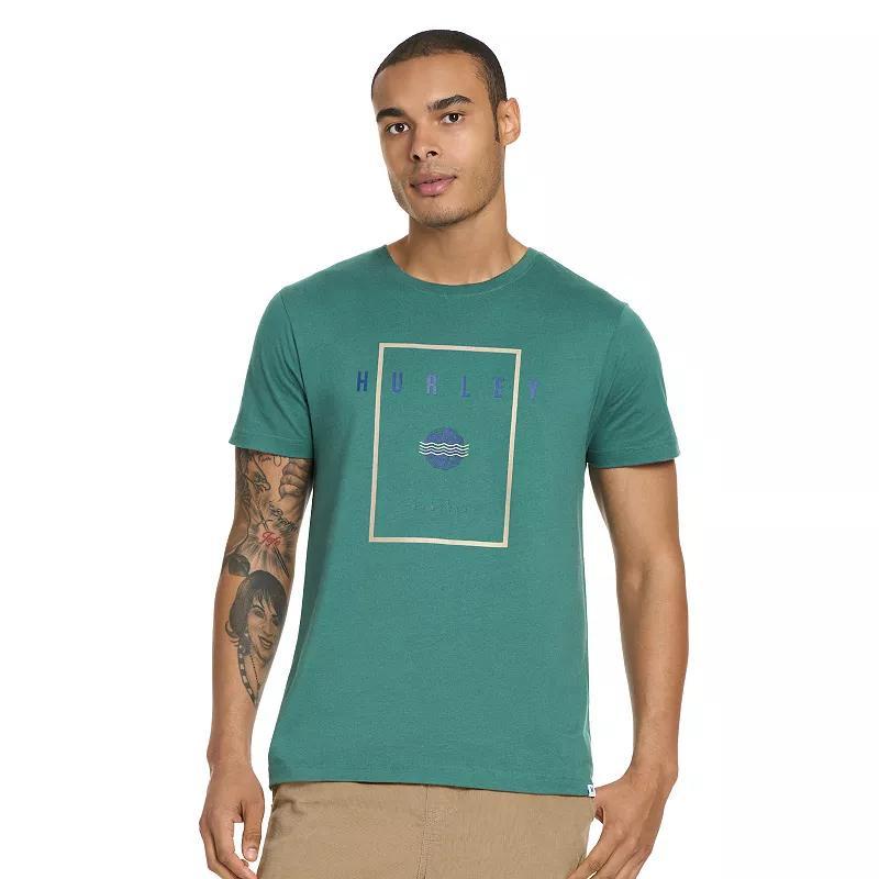 Men's Hurley Front Graphic Tee, Size: Large, White Product Image