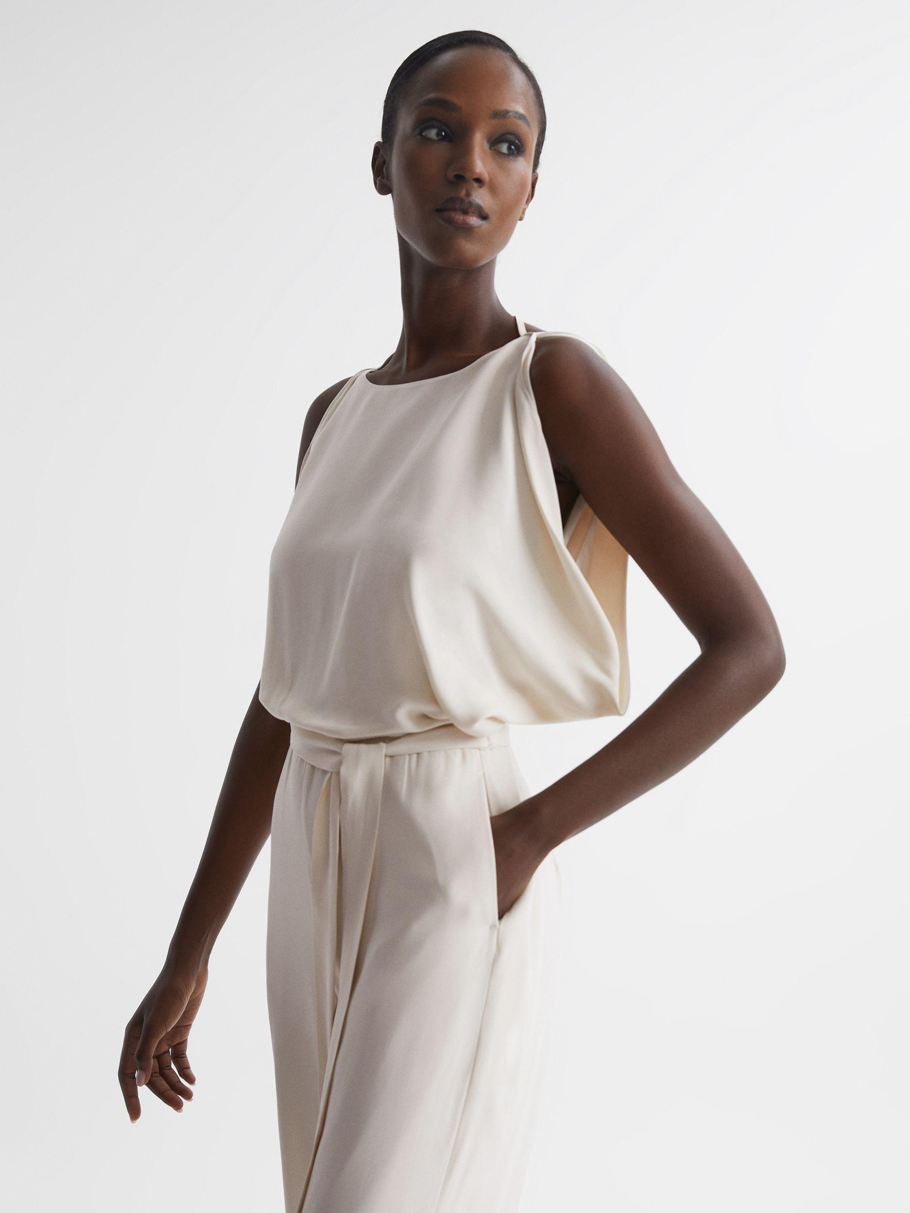 Wide Leg Bridal Jumpsuit in Ivory Product Image