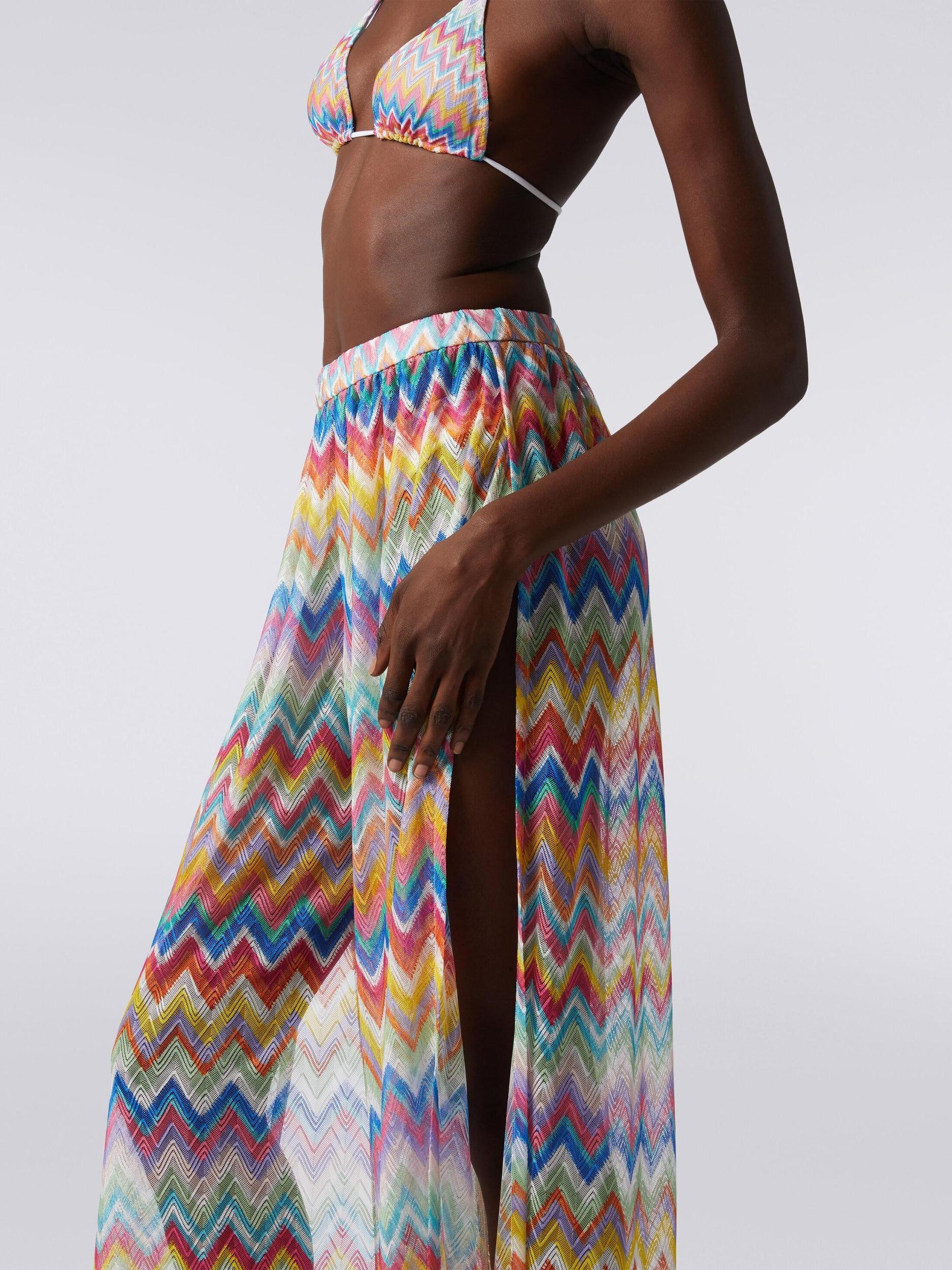 Cover-up trousers with zigzag print  Product Image
