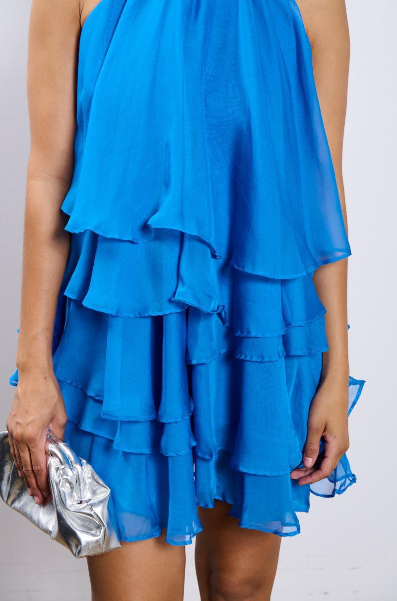 WINDY CITY RUFFLED DRESS Product Image