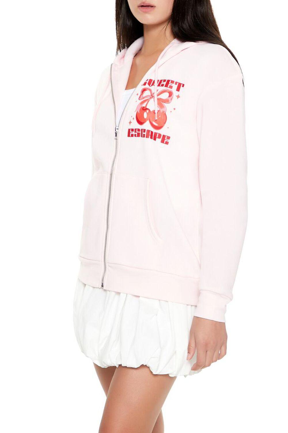 Sweet Escape Cherry Zip-Up Hoodie | Forever 21 Product Image