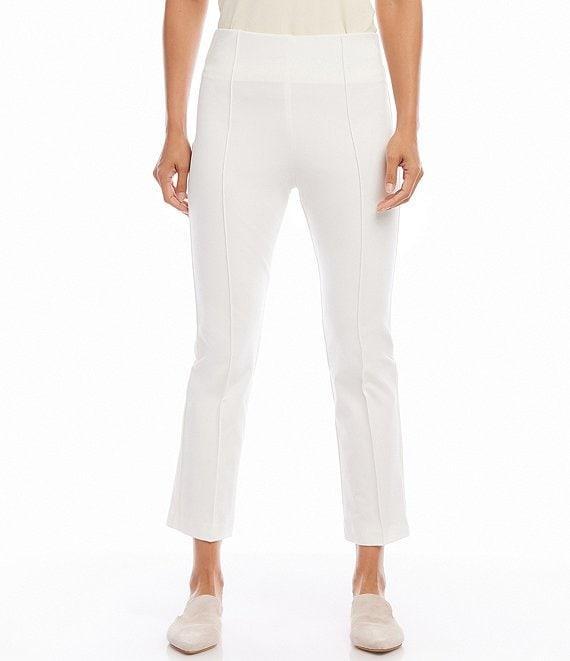 Karen Kane Pintuck Knit Cropped Pull-On Straight Leg Pants Product Image