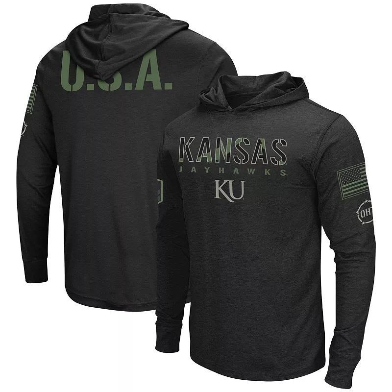 Men's Colosseum Black Florida Gators Big & Tall OHT Military Appreciation Tango Long Sleeve Hoodie T-Shirt, Size: 3XLT Product Image
