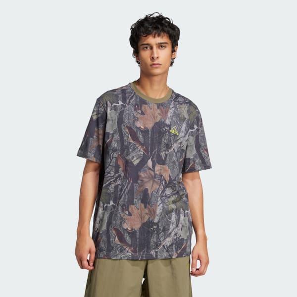 adidas Camo Tee Black 2XL Mens Product Image