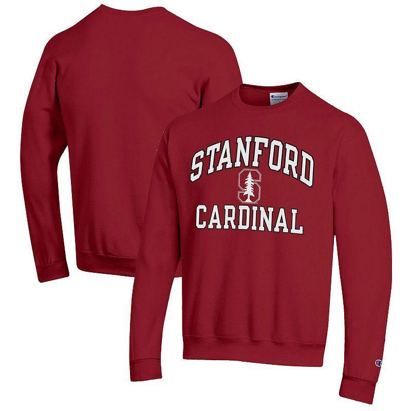 Men's Champion Cardinal Stanford Cardinal High Motor Pullover Sweatshirt, Size: 2XL, Red Product Image