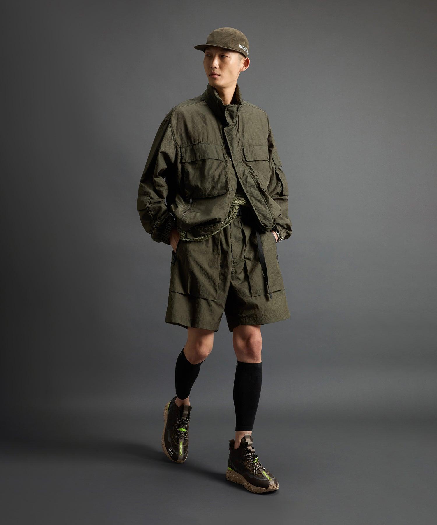 Todd Snyder x Woolrich Cotton-Nylon Jacket in Olive Product Image