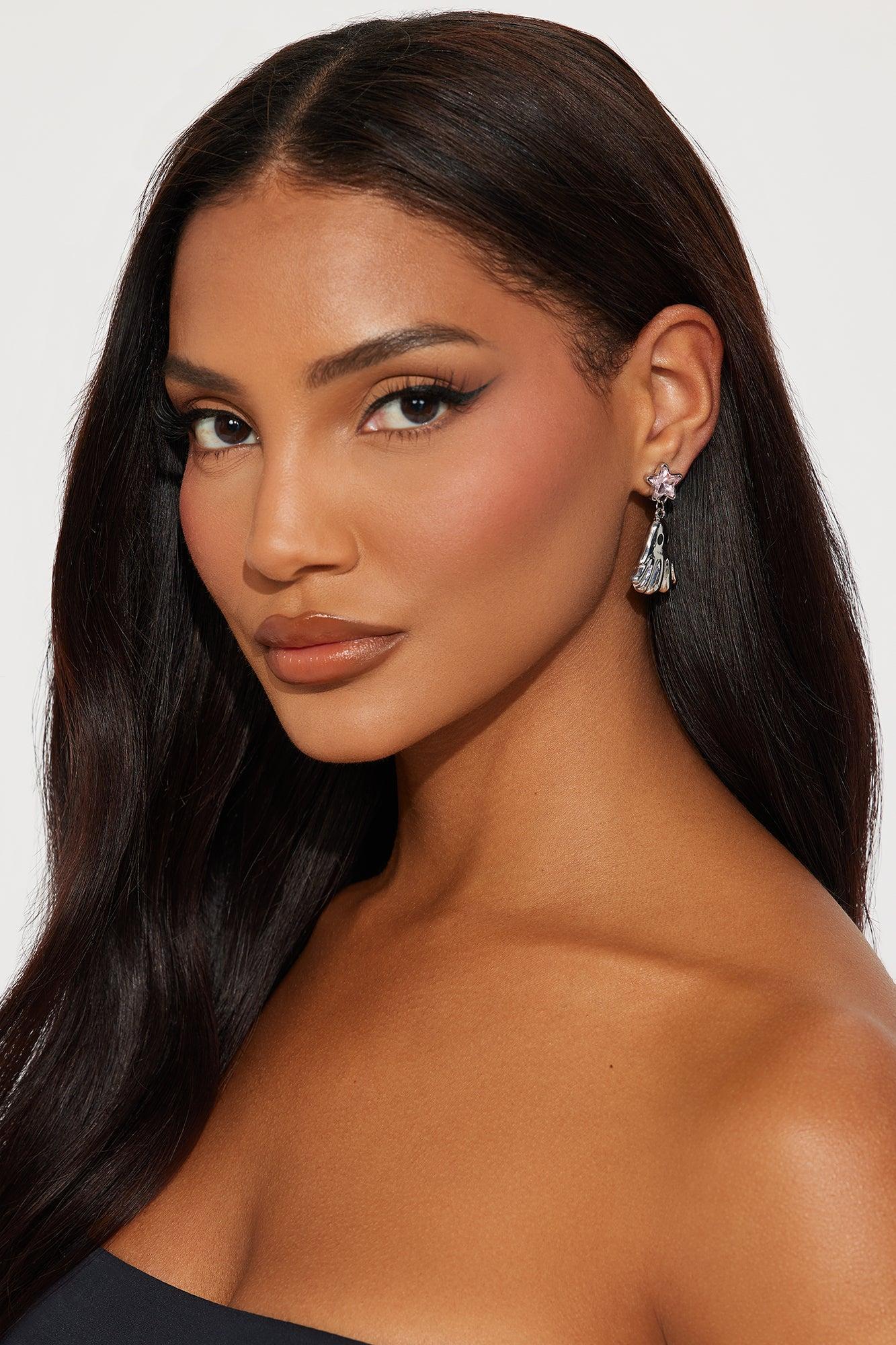 Pink Potion Earrings - Pink Product Image