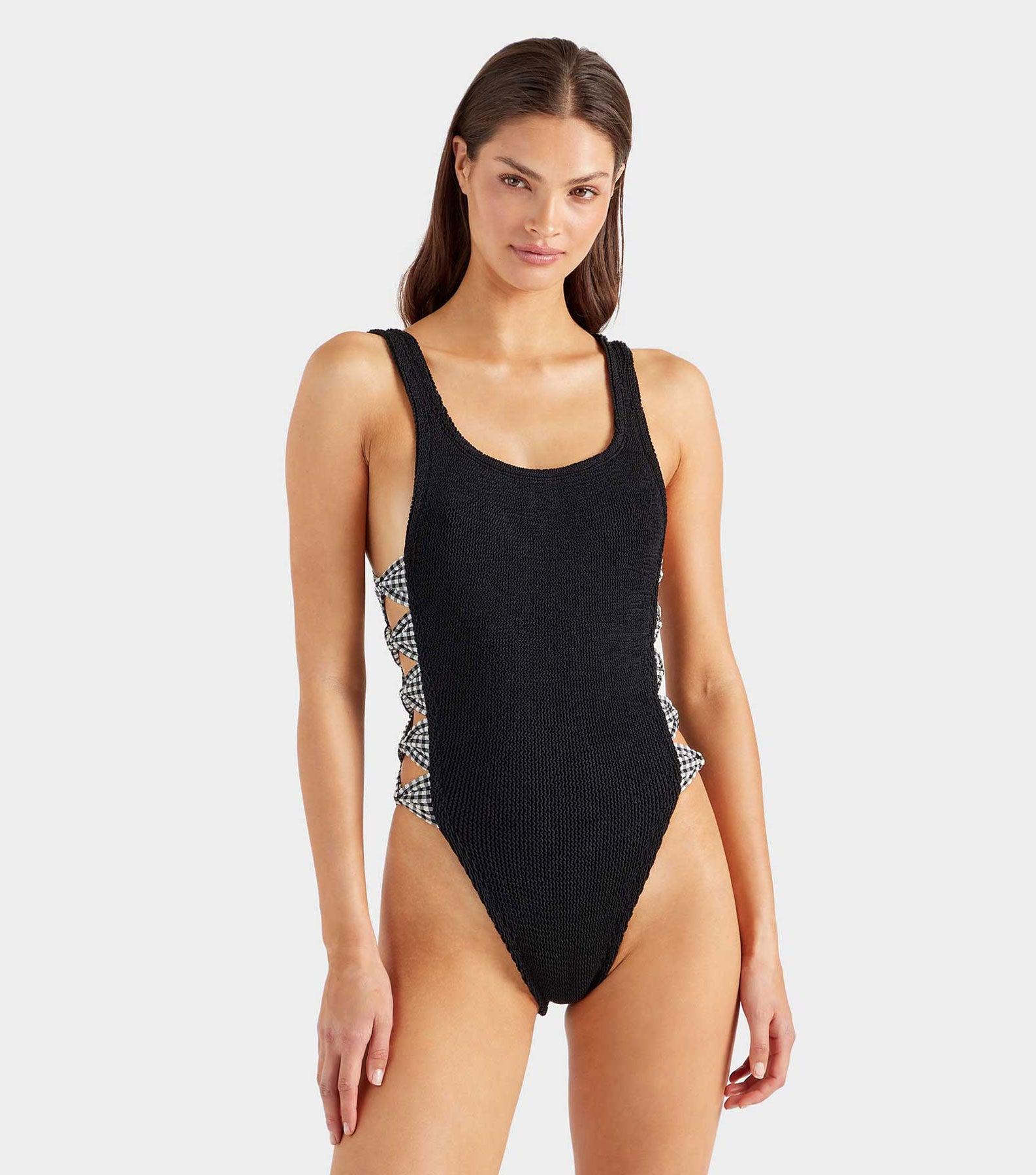 Tiffany Swim - Black Gingham Product Image