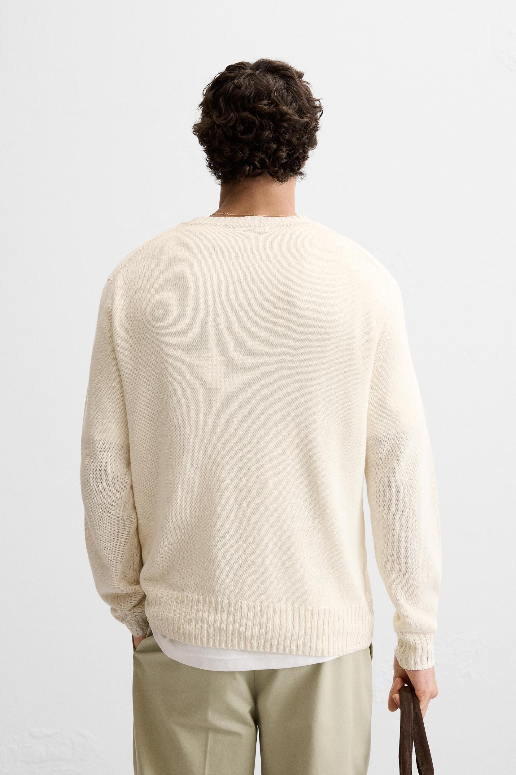 100% LINEN SWEATER Product Image