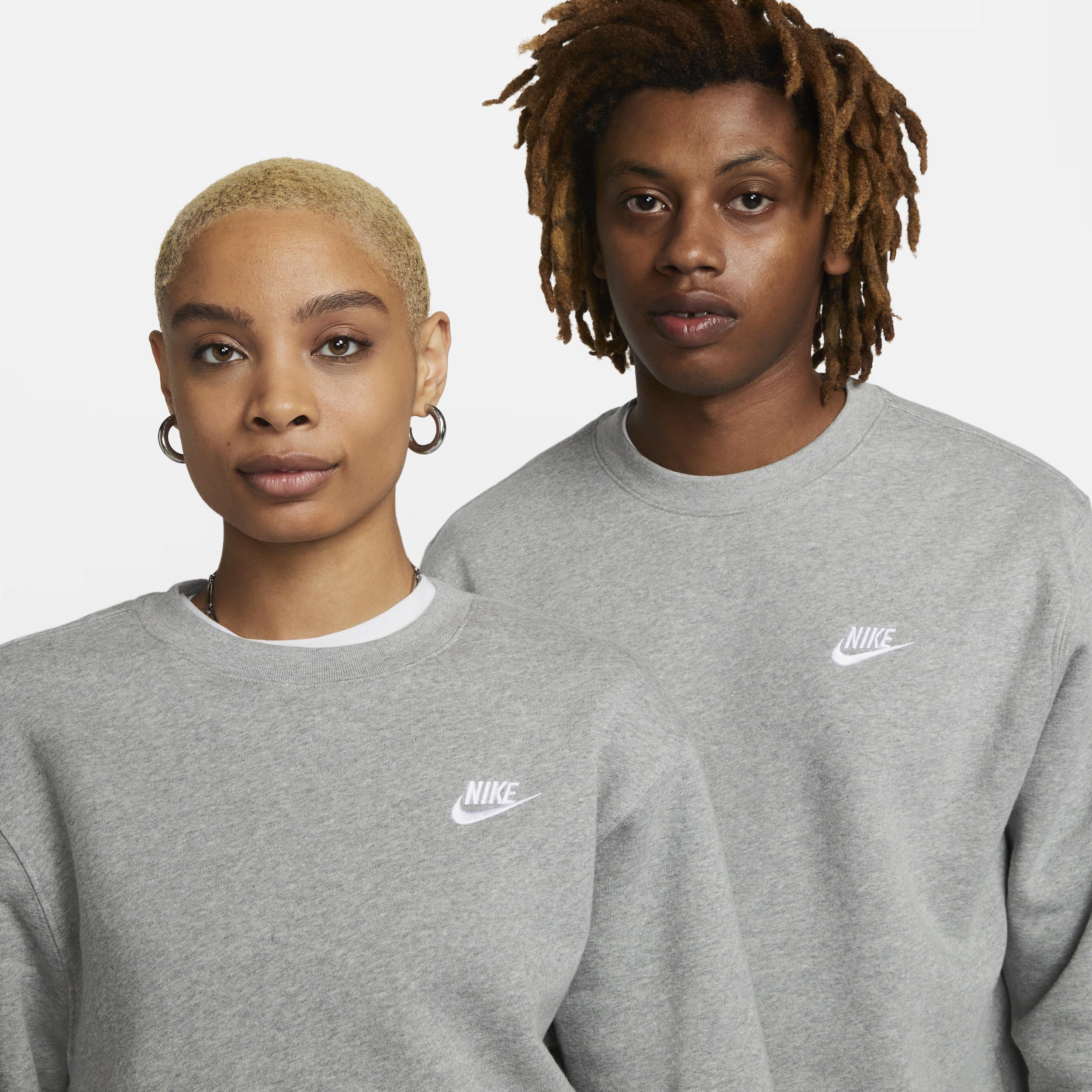 Nike Men's Club Crewneck Sweatshirt in Khaki/White at Nordstrom, Size Small Product Image