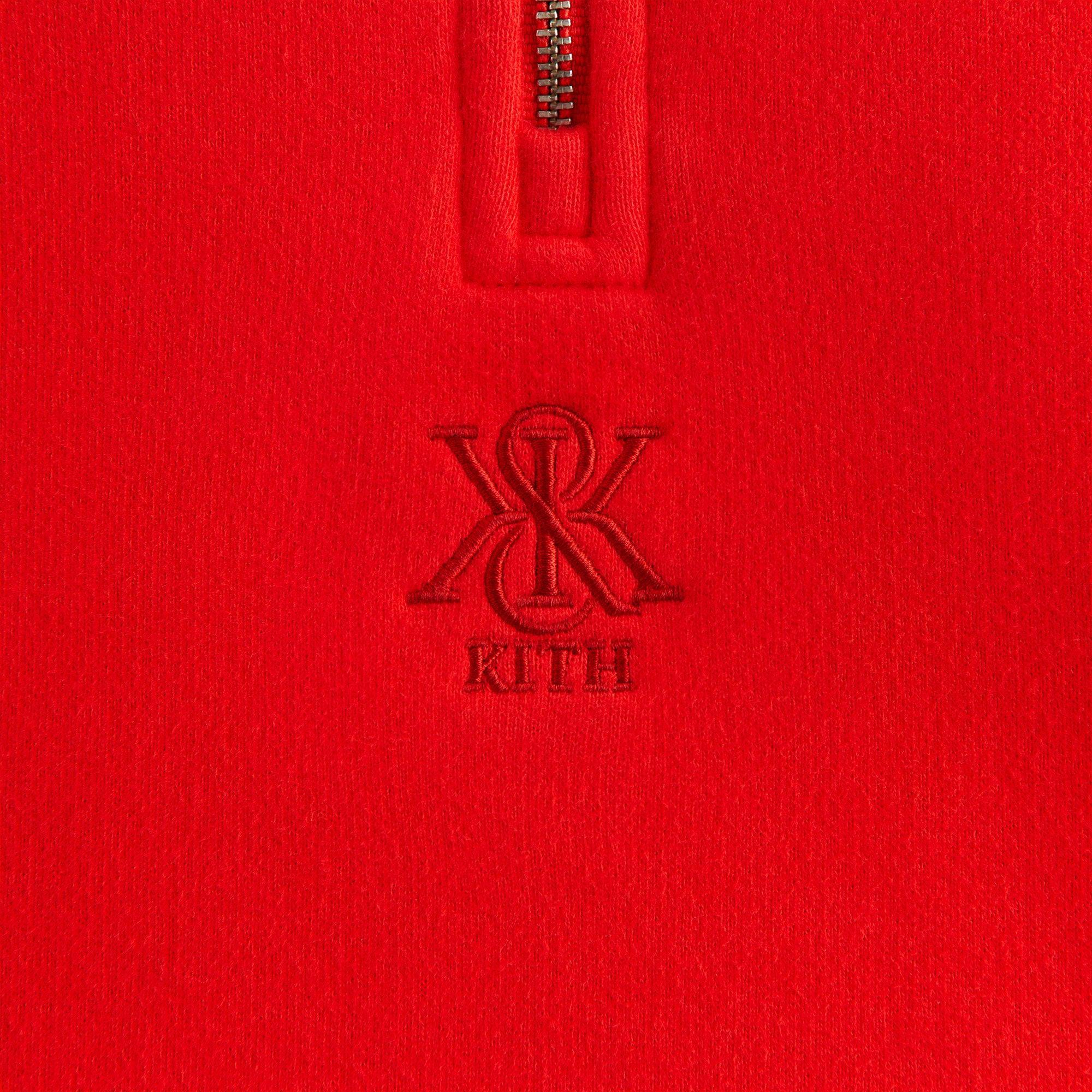 Kith Women Vesper Sueded Quarter Zip - Cinnabar Female Product Image